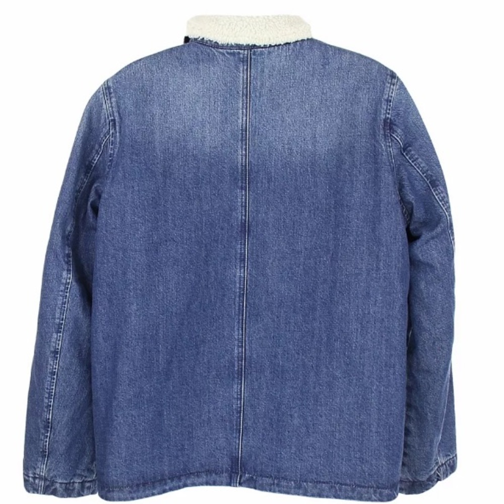 J Crew Denim Sherpa Lined Swing Jacket NEW - Picture 3 of 7